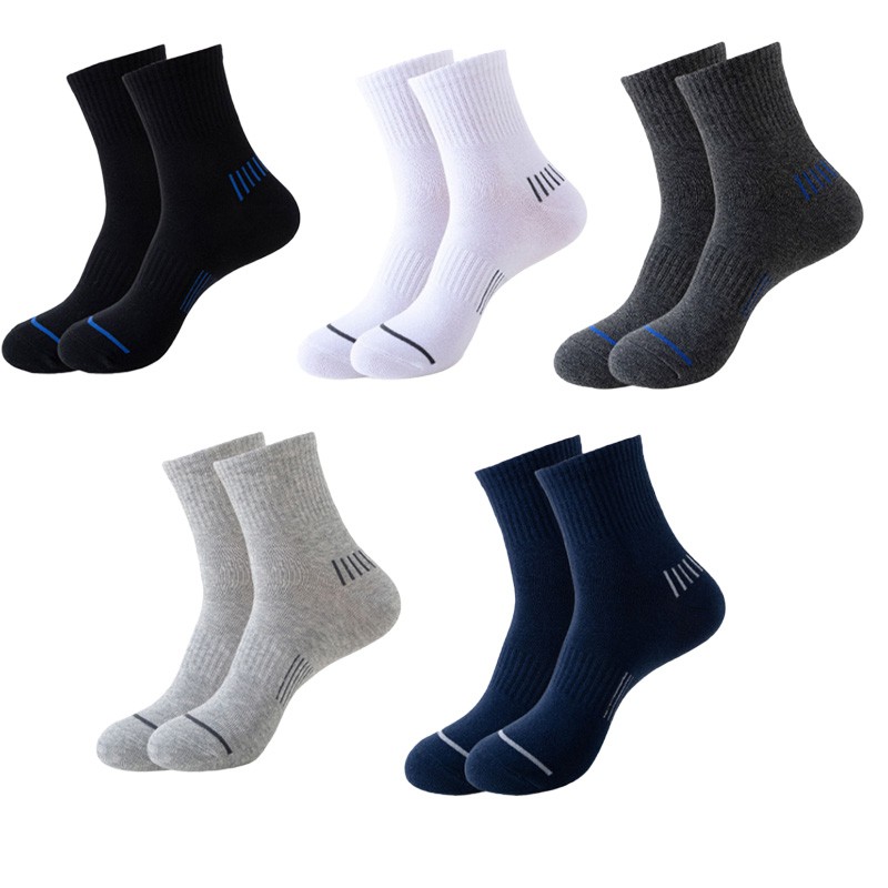 Meeste 100% puuvillased pahkluu sokid